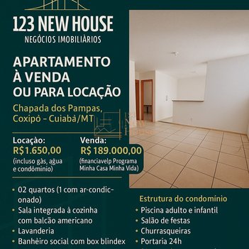 apartment em Avenida Santo Antônio, Coxipó - Cuiabá - MT