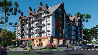 apartment em Rua Vereador Floriano Petersen, Casagrande - Gramado - RS