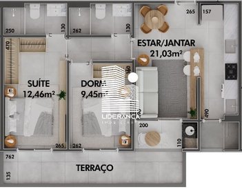 apartment em Leonel Pereira, Cachoeira do Bom Jesus - Florianópolis - SC