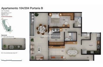 apartment em Avenida Monsenhor Ascaneo, Barra da Tijuca - Rio de Janeiro - RJ