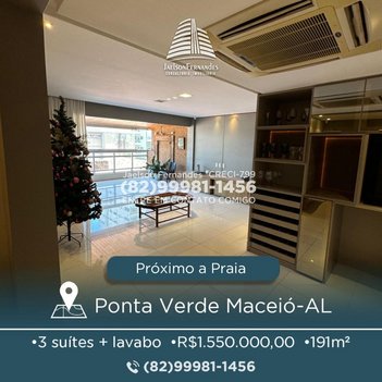 apartment em Rua Deputado José Lages, Ponta Verde - Maceió - AL