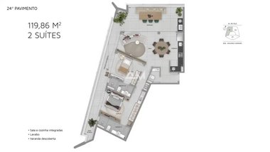 apartment em Rua das Acácias, Vale do Sereno - Nova Lima - MG