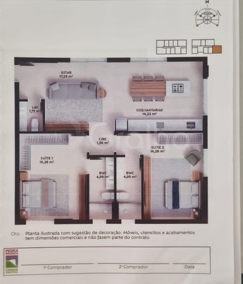 apartment em Rua da Pedra, Pedra Branca - Palhoça - SC