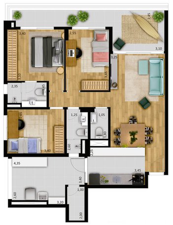 apartment em Rua Amaro Cavalheiro, Pinheiros - São Paulo - SP