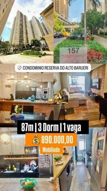 apartment em Rua Werner Goldberg, Jardim Tupanci - Barueri - SP