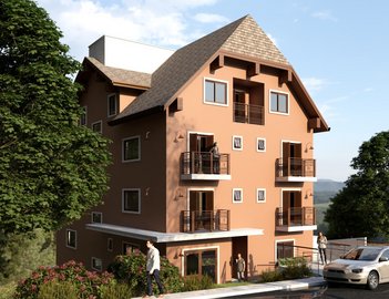 apartment em Rua Germano Monaretto, Piratini - Gramado - RS