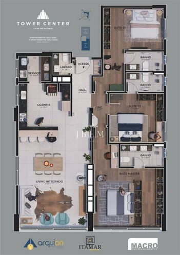 apartment em Rua Santos Dumont, Centro - Santa Rosa - RS