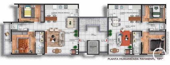 apartment em Rua João Rolim, Nossa Senhora de Lourdes - Santa Maria - RS