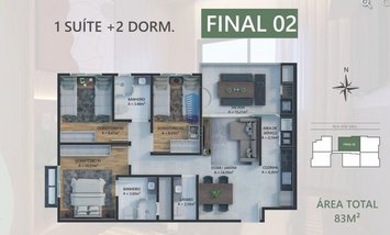 apartment em Rua José Gall, Dom Bosco - Itajaí - SC