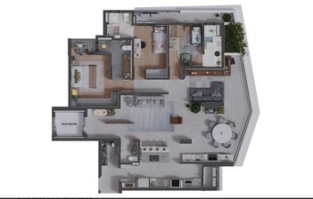 apartment em Rua Armando de Oliveira Cobra, Parque Residencial Aquarius - São José dos Campos - SP