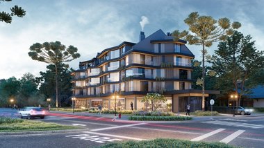 apartment em Avenida Borges de Medeiros, Centro - Gramado - RS