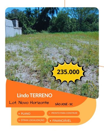 land_lot em Rua Matheus Manôh Armênio, Forquilhas - São José - SC