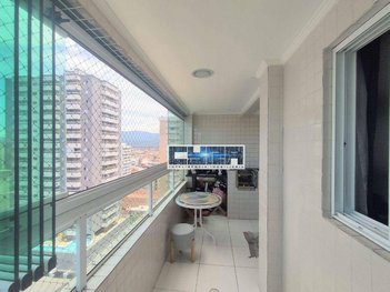apartment em Rua Monteiro Lobato, Ocian - Praia Grande - SP