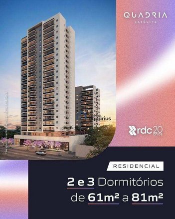 apartment em Avenida Andrômeda, Jardim Satélite - São José dos Campos - SP