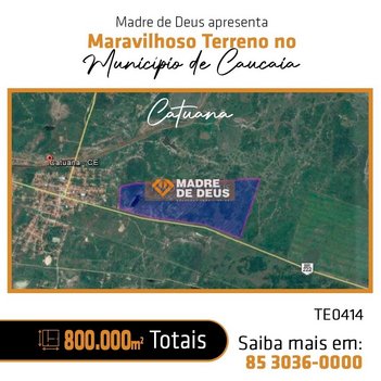 land_lot em Rua Santa Terezinha, São Miguel (Jurema) - Caucaia - CE