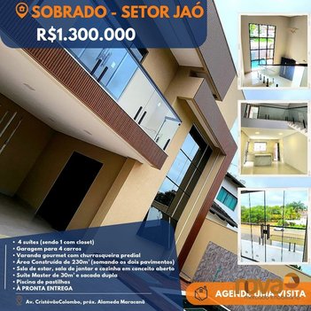 house em Avenida Cristóvão Colombo, Setor Jaó - Goiânia - GO