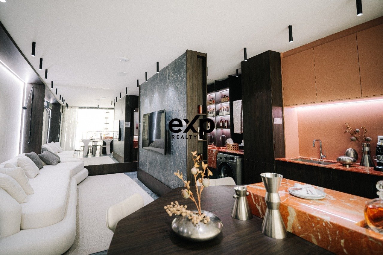 Sala integrada com a cozinha