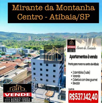 apartment em Rua Adolfo André, Centro - Atibaia - SP