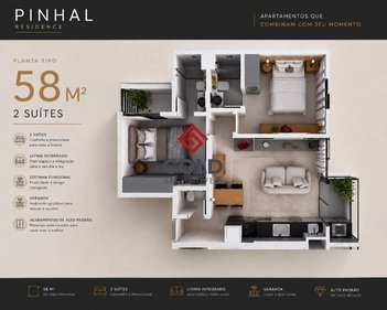 apartment em Avenida Pinhal, Vila Camilópolis - Santo André - SP