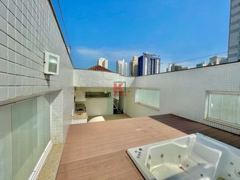 house em Rua Humberto de Campos, Embaré - Santos - SP