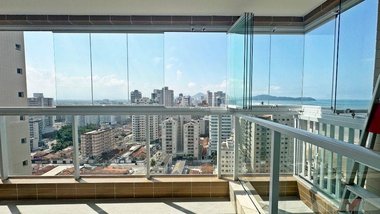 apartment em Rua Pedro Álvarez Cabral, Aviação - Praia Grande - SP