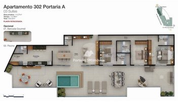 apartment em Avenida Monsenhor Ascaneo, Barra da Tijuca - Rio de Janeiro - RJ