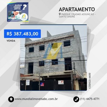 apartment em Rua Hipólito da Costa, Parque Erasmo Assunção - Santo André - SP