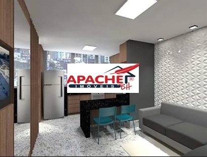 Apartamento com 1 quarto — Centro, Belo Horizonte