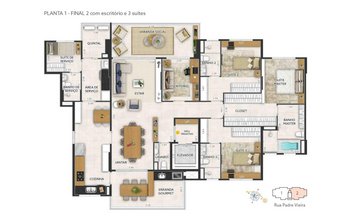 apartment em Rua Padre Vieira, Jardim - Santo André - SP