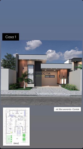 house em Rua Rio São Francisco, Jardim Santo Amaro - Cambé - PR