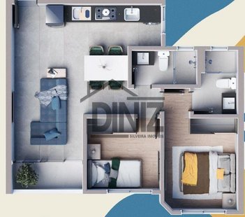 apartment em Avenida Santa Rosa, São Luiz - Belo Horizonte - MG