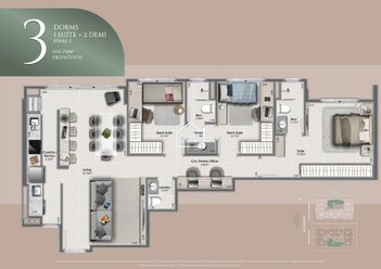 apartment em Rua Afonso Pena, Canto - Florianópolis - SC