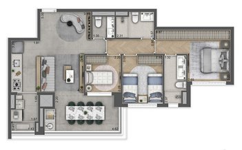 apartment em Rua Joaquim Guarani, Jardim das Acácias - São Paulo - SP