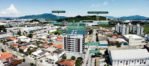 apartment em Rua Benjamin Gerlach, Fazenda Santo Antônio - São José - SC