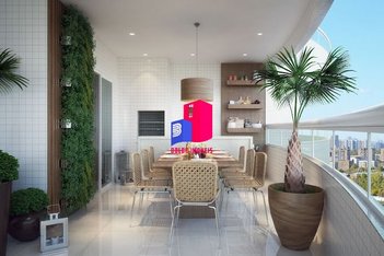 apartment em Rua General Euclides de Figueiredo, Canto do Forte - Praia Grande - SP