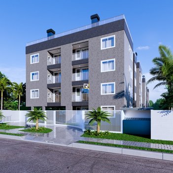 apartment em Rua Aluísio Azevedo, Vargem Grande - Pinhais - PR