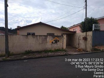 house em Rua Mauro Simão, Vila Santa Cruz - Castro - PR