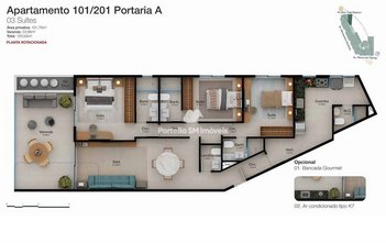 apartment em Avenida Monsenhor Ascaneo, Barra da Tijuca - Rio de Janeiro - RJ