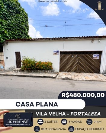 house em Avenida J, Vila Velha - Fortaleza - CE