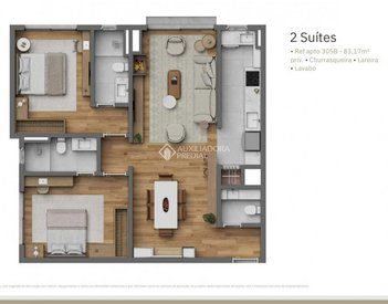 apartment em Rua Getúlio Vargas, Centro - Canela - RS
