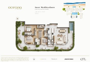 apartment em Rua César Nascimento, Jurerê - Florianópolis - SC