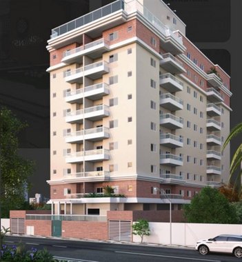 apartment em Rua Peru, Guilhermina - Praia Grande - SP