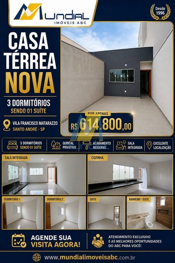 house em Rua Vilna, Vila Francisco Matarazzo - Santo André - SP
