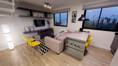 apartment em Rua Brigadeiro Franco, Mercês - Curitiba - PR