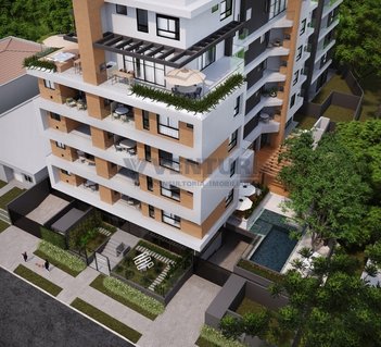 apartment em Rua Myltho Anselmo da Silva, Mercês - Curitiba - PR