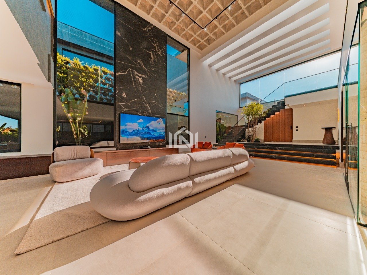 casa a venda no condominio vintage arte de morar - living