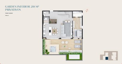 apartment em Rua Doutor Alexandre Gutierrez, Água Verde - Curitiba - PR