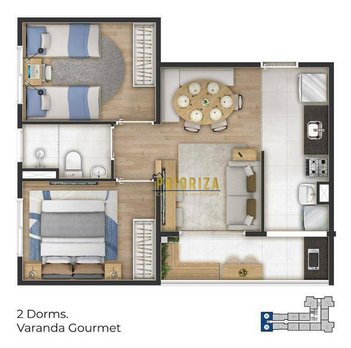 apartment em Avenida São Paulo, Além Ponte - Sorocaba - SP