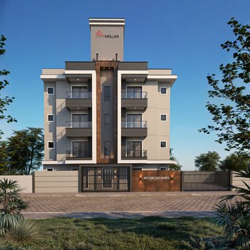 apartment em Rua Gervásio de Souza, Meia Praia - Navegantes - SC