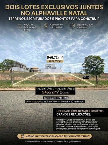 land_lot em Avenida Alphaville, Pium (Distrito Litoral) - Parnamirim - RN